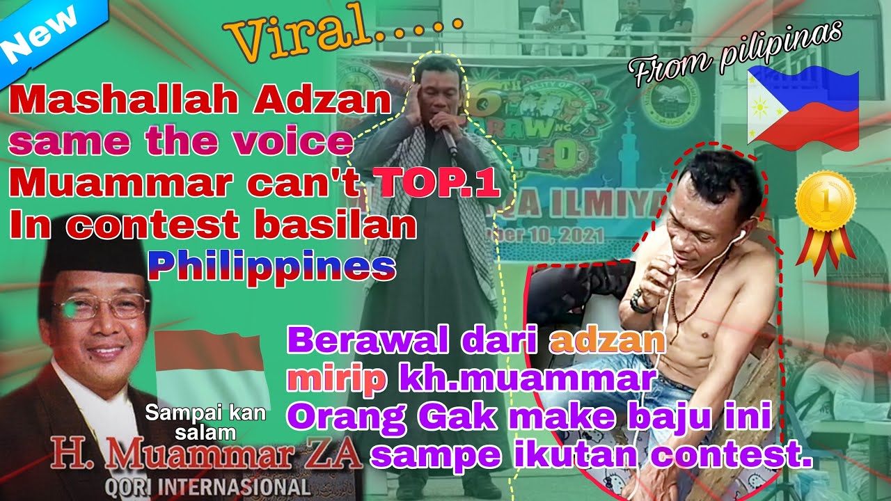 Adzan muammar | same the voice can't top 1 in contests 🇵🇭Philippines maluso basilan province
