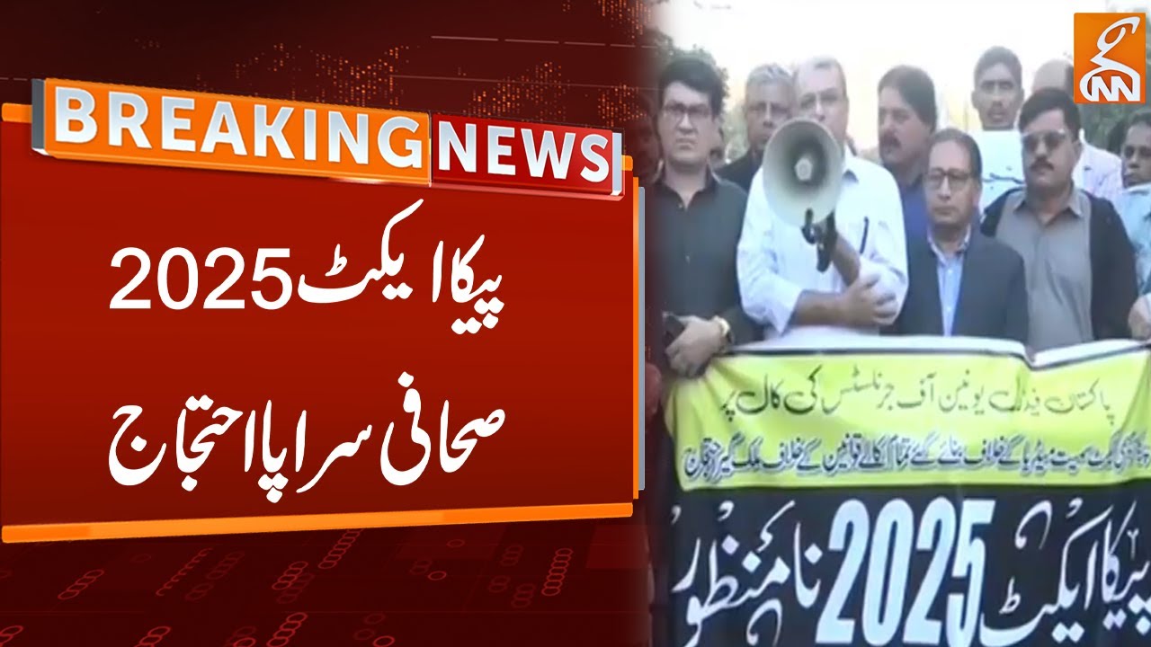 Journalists Protest against PECA Act | Breaking News | GNN