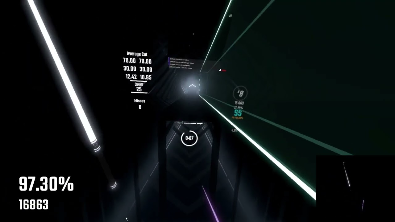 Beat Saber 1000pp Speedrun 1:05 (WR maybe)