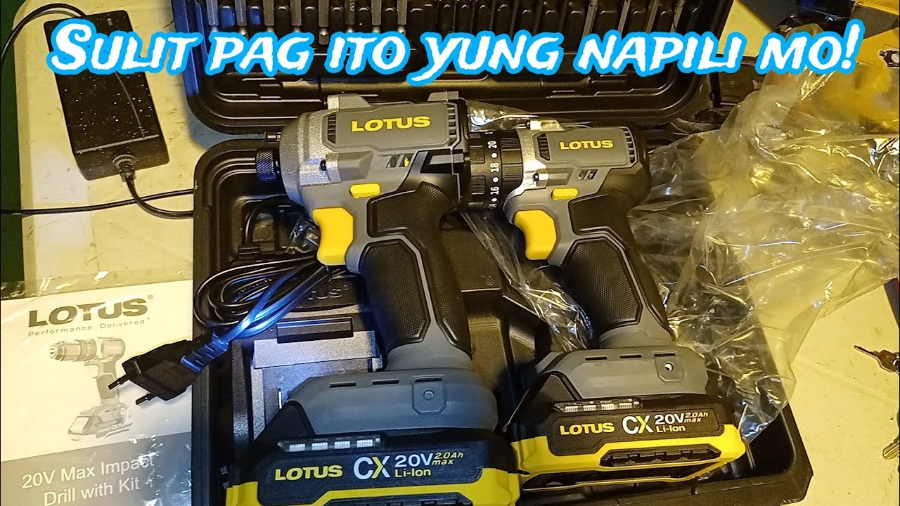 Quick Unboxing Lotus 20v max Impact brushless drill and Lotus 20v max brushless Impact driver