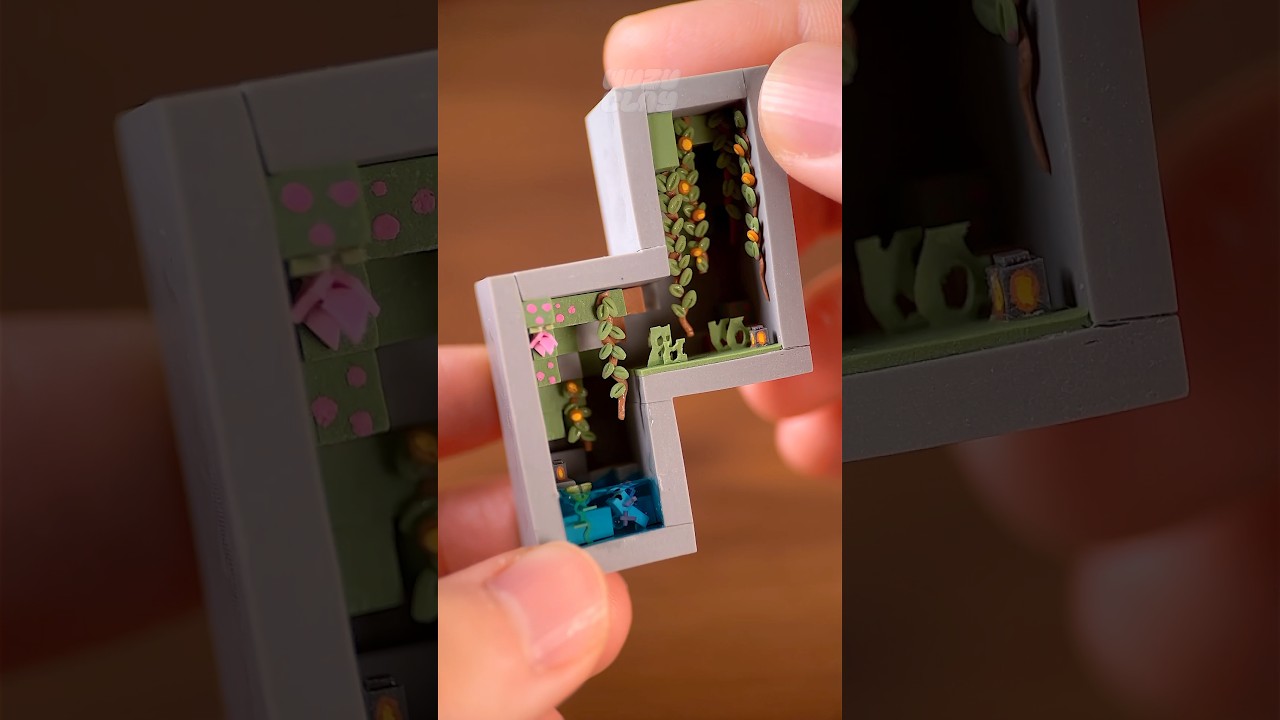 Создание Minecraft x TETRIS | 04 Пышные пещеры 🌿
