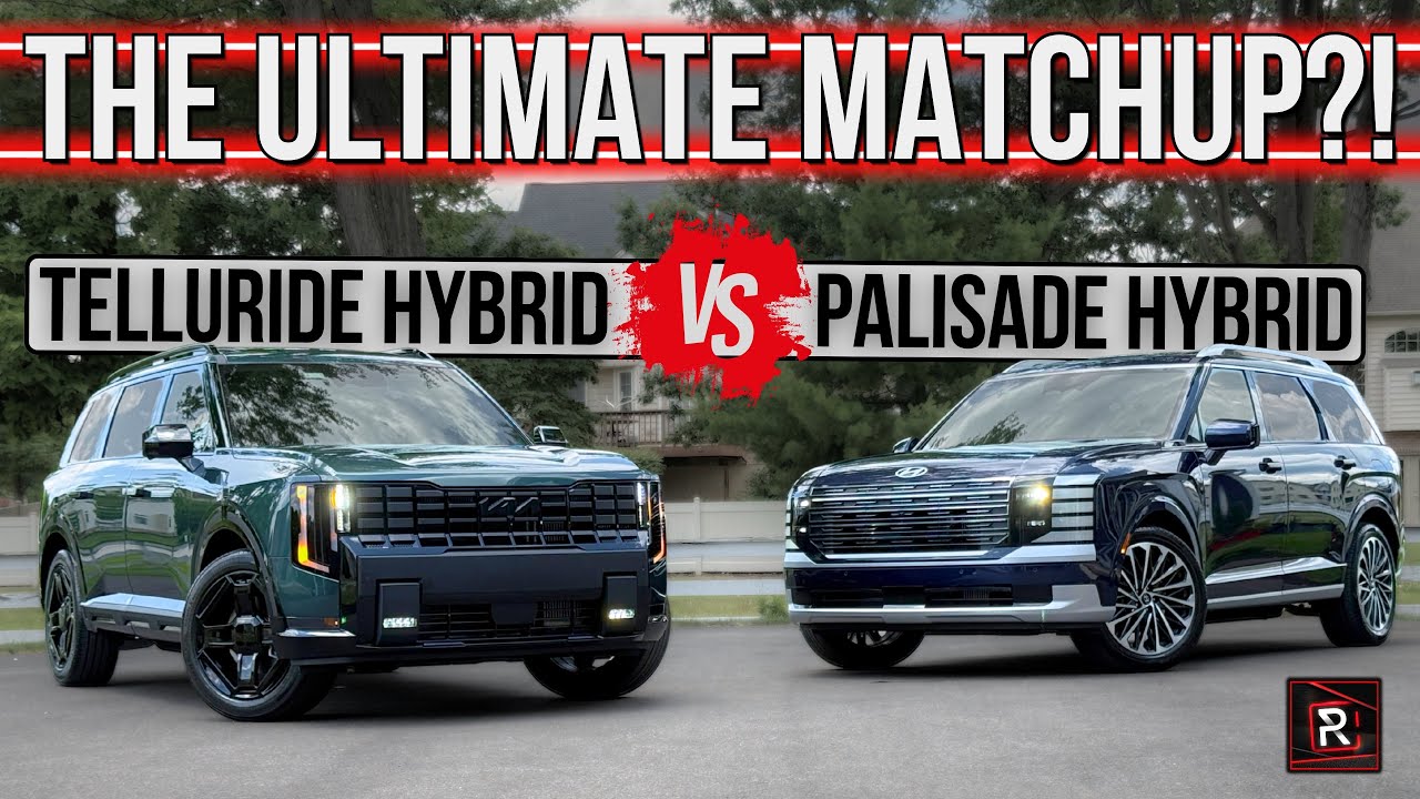 Pojedynek rodzinnych SUV-&oacute;w hybrydowych! | Kia Telluride 2027 vs. Hyundai Palisade 2026 | Szczeg&oacute;...