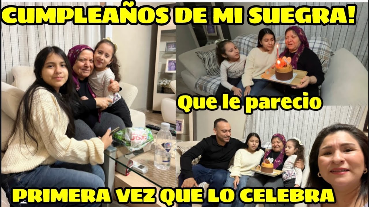CUMPLEAÑOS DE MI SUEGRA 🎂/SU REACCION 🤨 / COMPRAS DE LA SEMANA 🛒🥕🍅