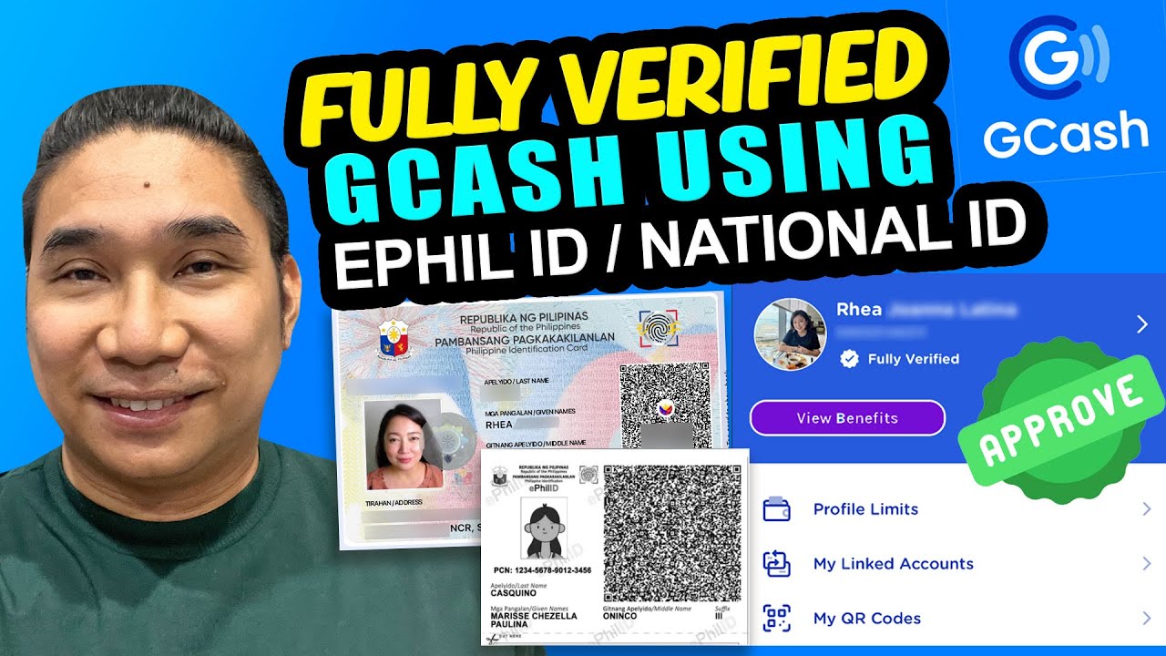 Paano mag verify ng GCASH Gamet ang National ID / Ephil ID | Verify Gcash Using National Id 2024
