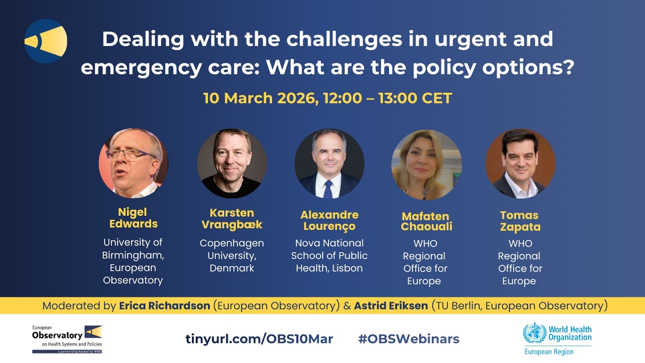 Dealing with the challenges in urgent and emergency care: What are the policy options?