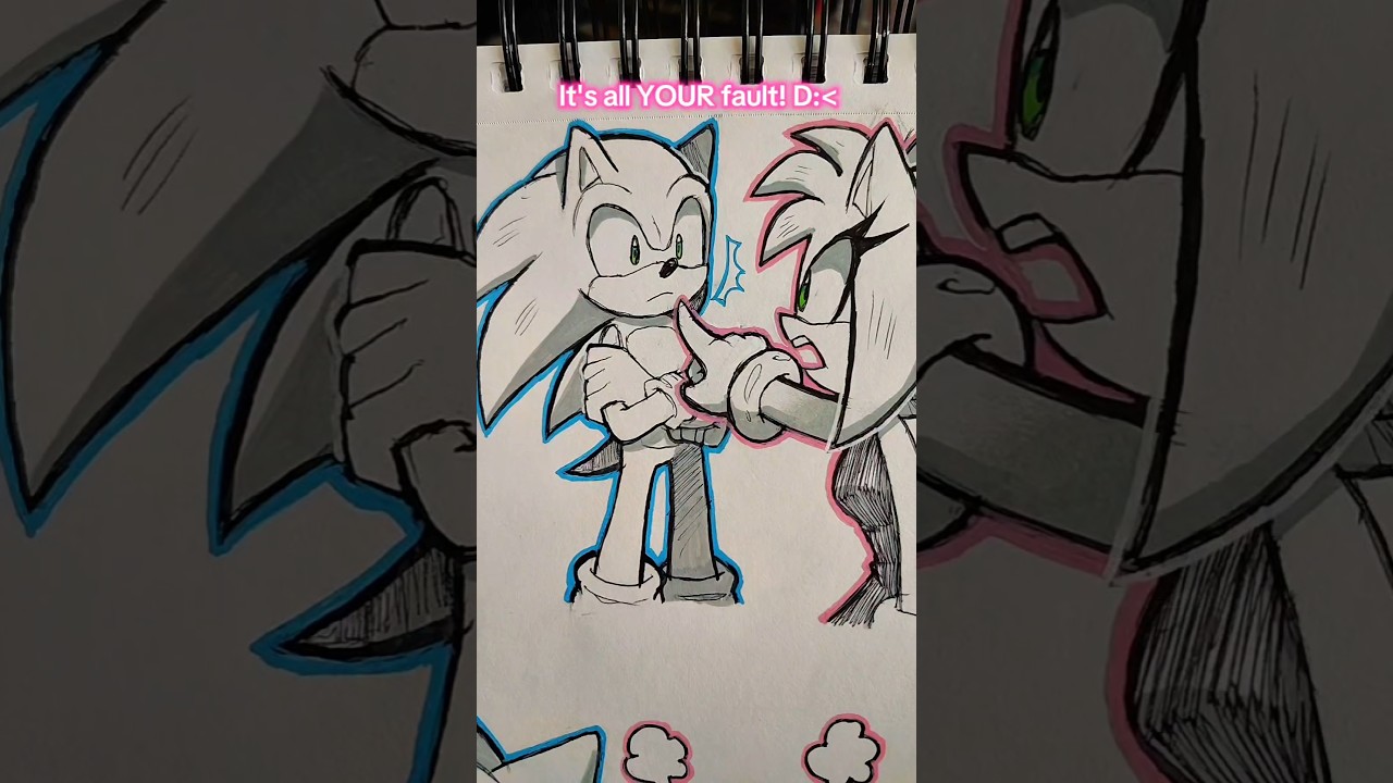 Any Jimmy Neutron fans here?? 👀 #sonicthehedgehog #amyrose #sonamy