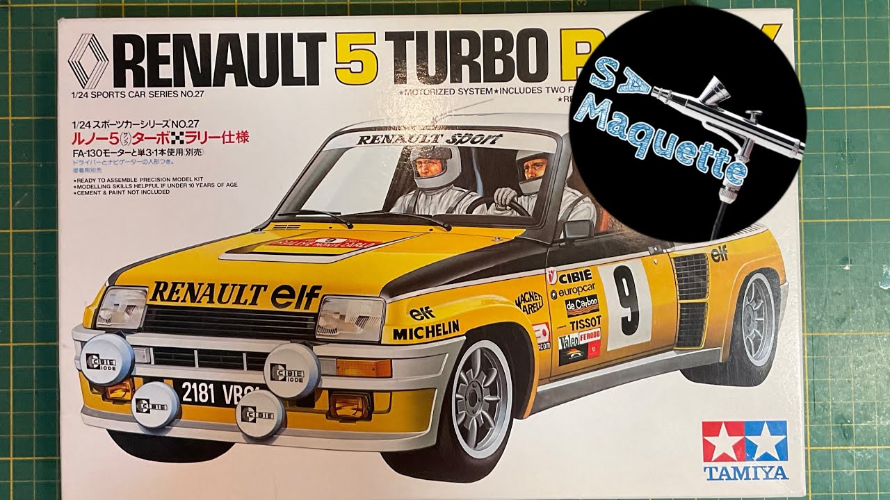 R5 TURBO RALLY Tamiya 1/24 part1️⃣ présentation du kit et peinture carrosserie