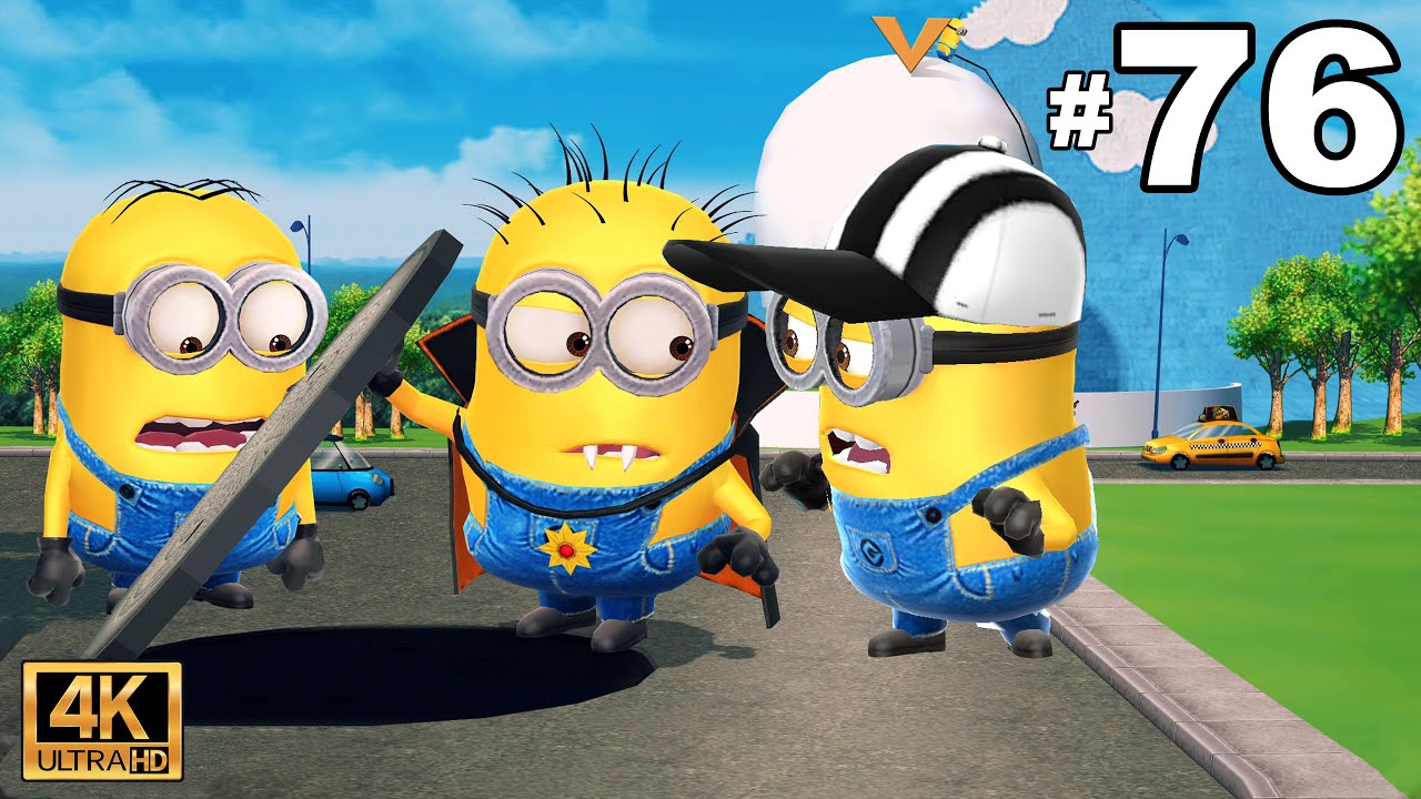 Minion Rush Vampire, Dave and Referee minions at Vector's Fortress | LEVEL 360-362 Ep.76 | UHD 4K