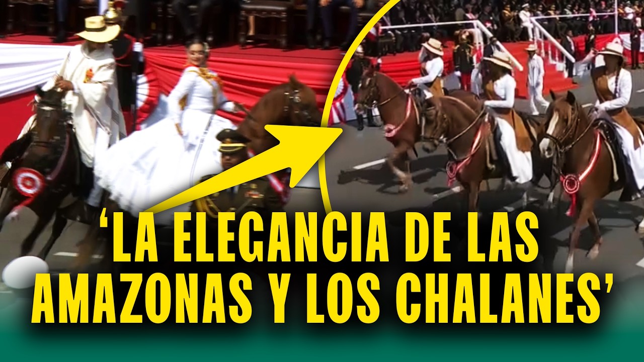 &iexcl;Espectacular Baile!: Caballos peruanos de paso estuvieron presentes en Desfile Militar