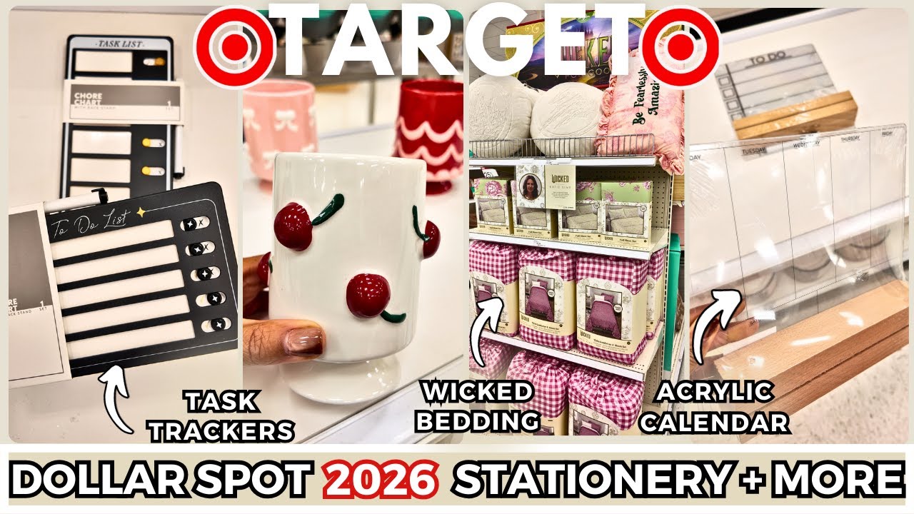 Target Dollar Spot Stationery Finds | 2026 Calendars, Planners & Desk Decor
