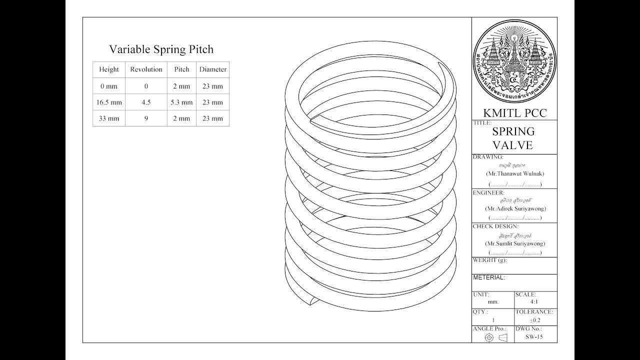 SW-15 SPRING VALVE