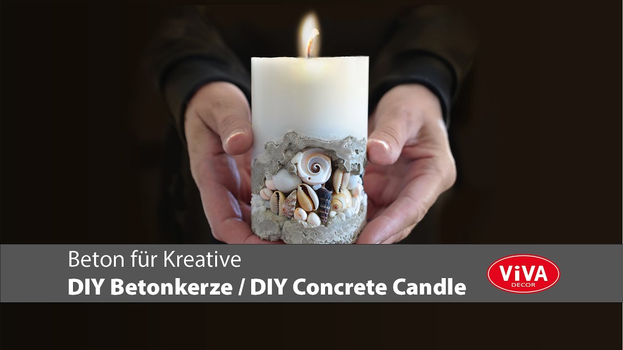Viva Decor Beton für Kreative / Betonkerze  #kerzengießen #candle #diy #betonkerze #concretecandle