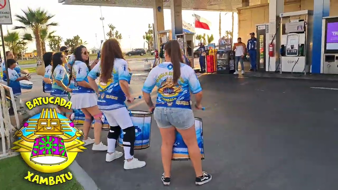 1ra tocata en Copec Escuela Batucada Xambatu