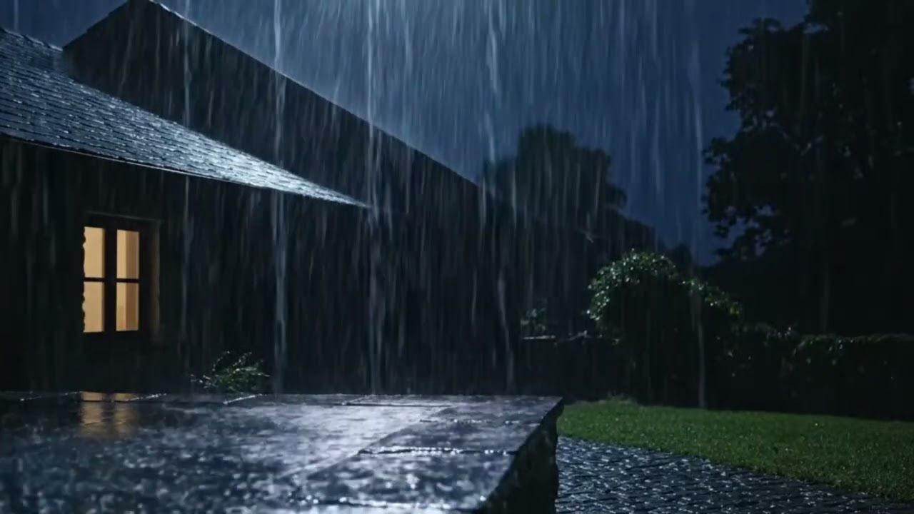 Night Rain Therapy | Dark Cabin