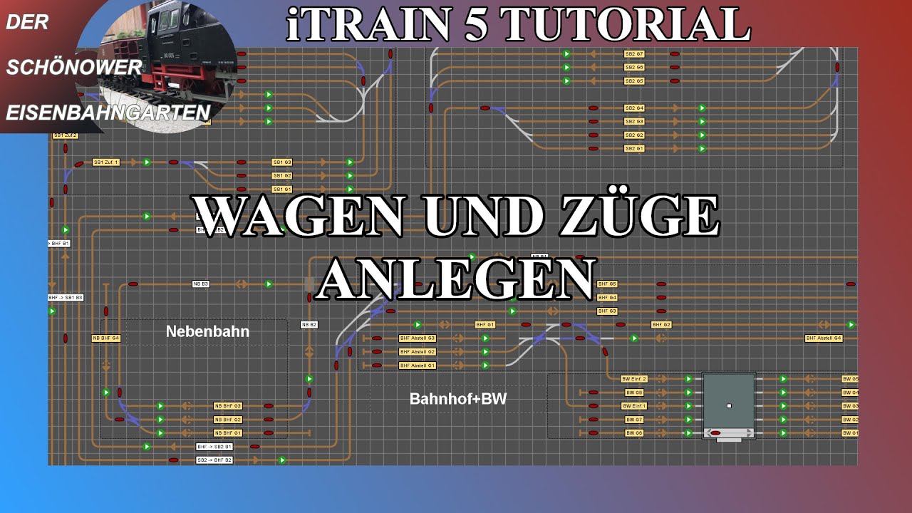 iTrain 5 Modelleisenbahn Software Modellbahnsteuerung Tutorial Part 14 Wagen und Zügen anlegen