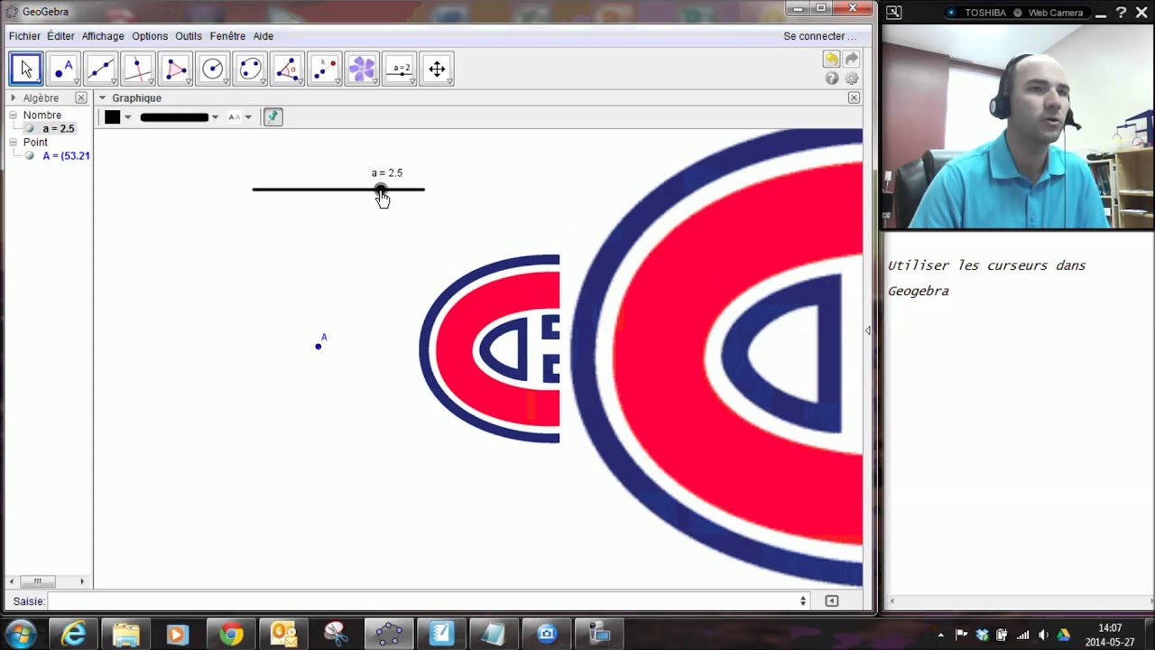Geogebra - Les curseurs