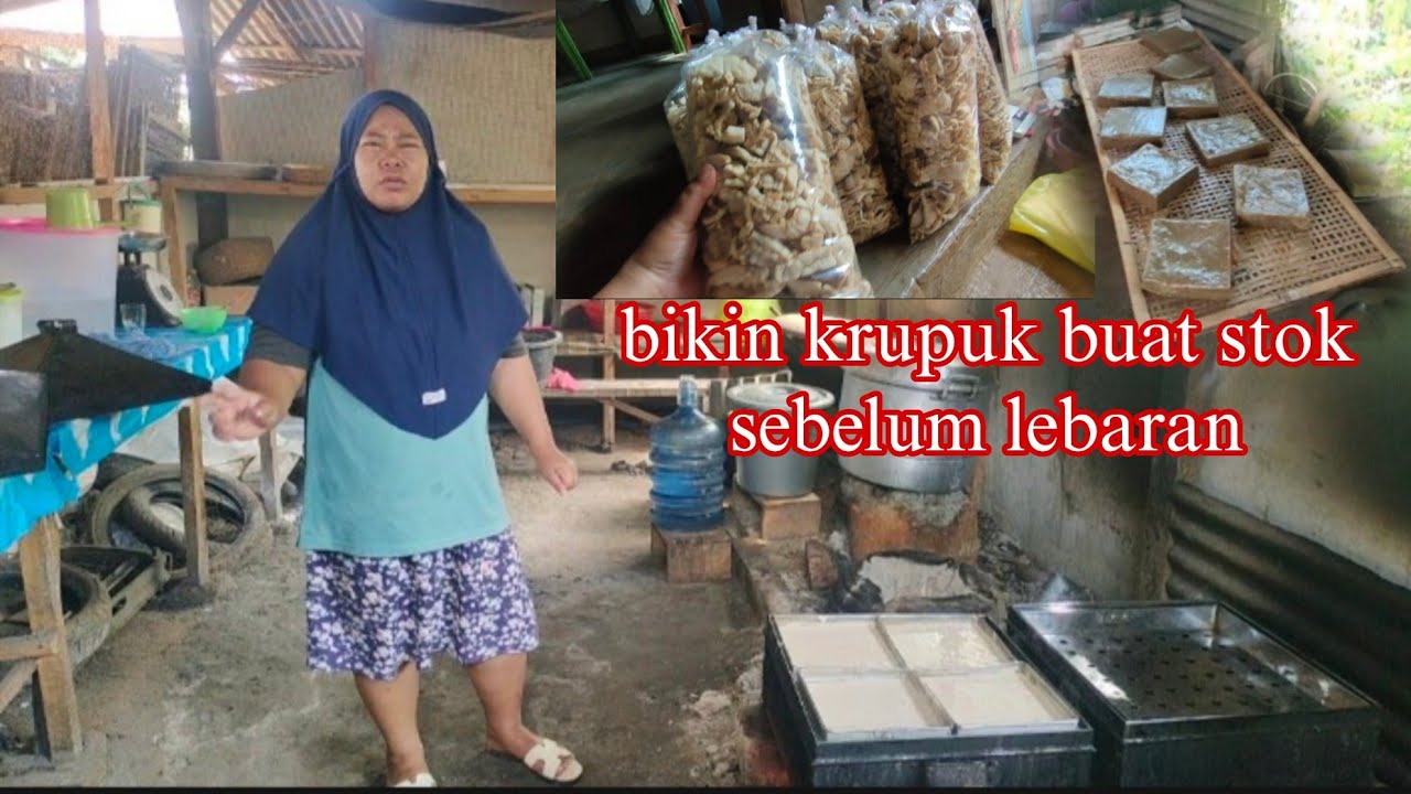 Akhirnya bikin krupuk lagi Untuk stok sebelum lebaran 