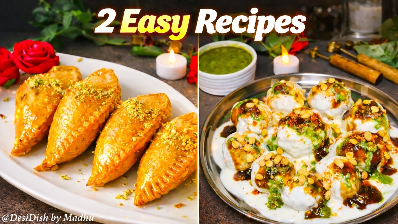 Holi Special Gujiya & Dahi Vada Recipe | 2 BEST Holi Ki Recipe | होली स्पेशल गुजिया और दही वड़ा
