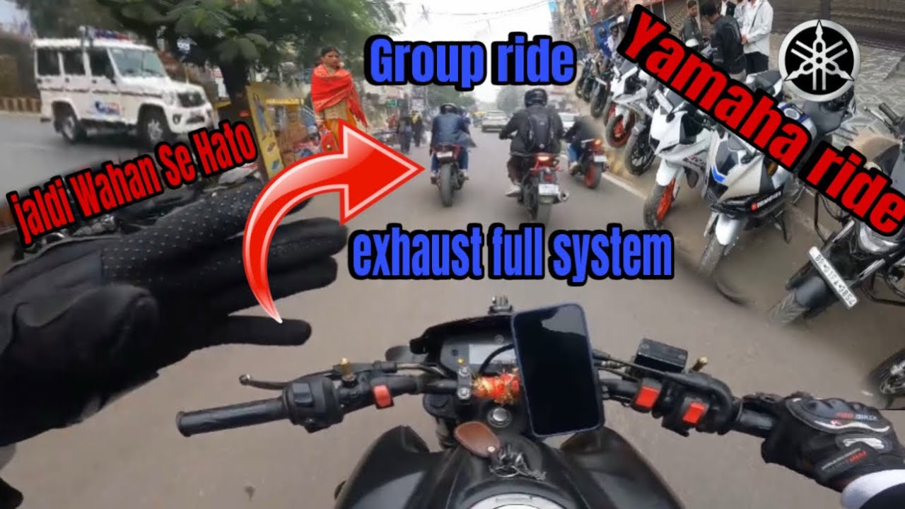 Yamaha Ride 🚀 Exhaust Tull System 💨 Group R15 🔥 Patna Motors Biker 🏍️ 