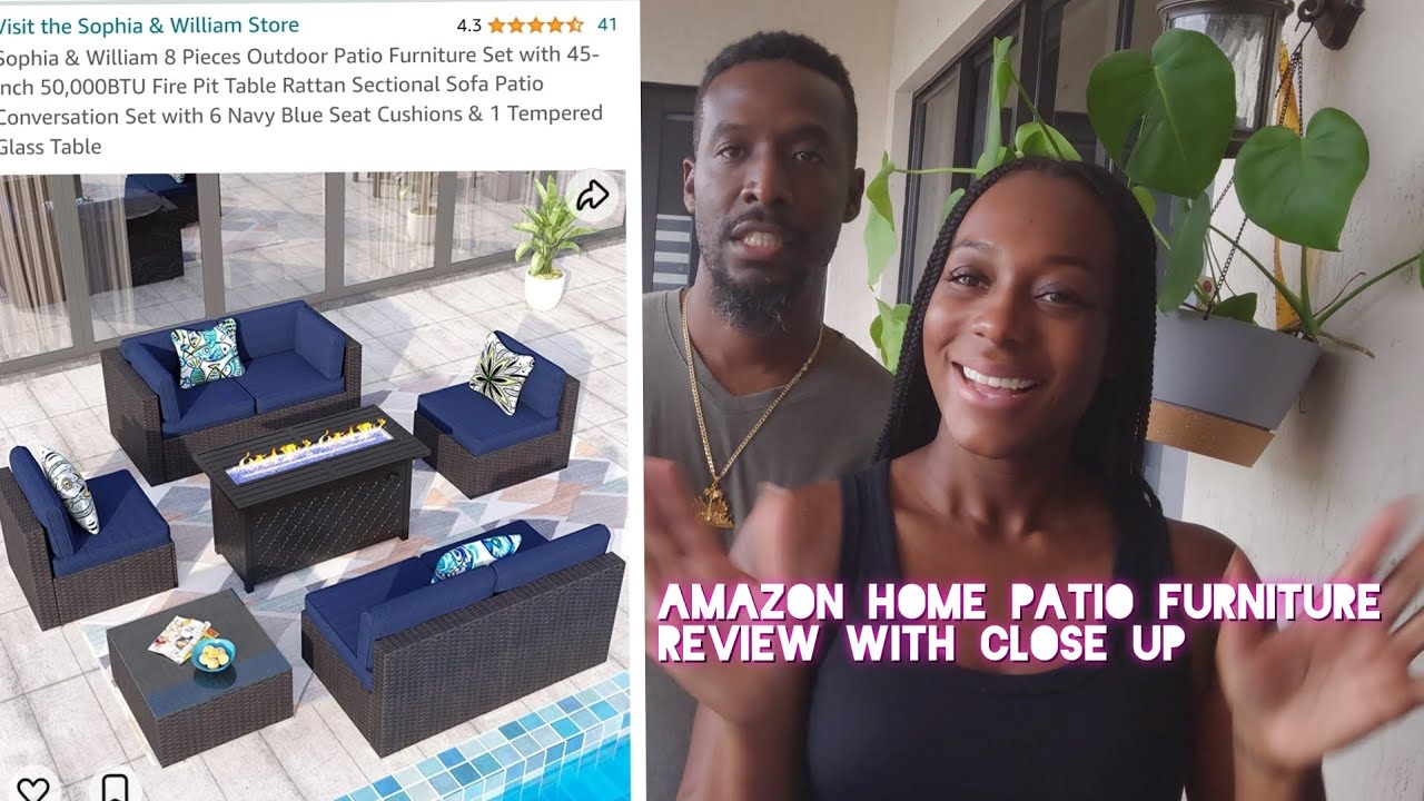 Amazon Home | Садовая мебель с очагом | Установка с обзором