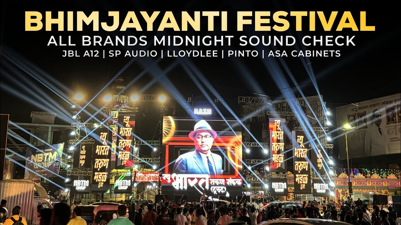 VISHRANTWADI BHIMJAYANTI ALL BRANDS SOUNDCHECK | MIDNIGHT SOUND CHECKS | HUGE QUANTITY | 💙👑🔊