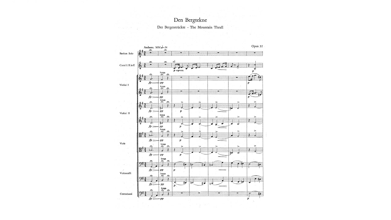 Edvard Grieg - Mountain Thrall, op. 32 [With score]