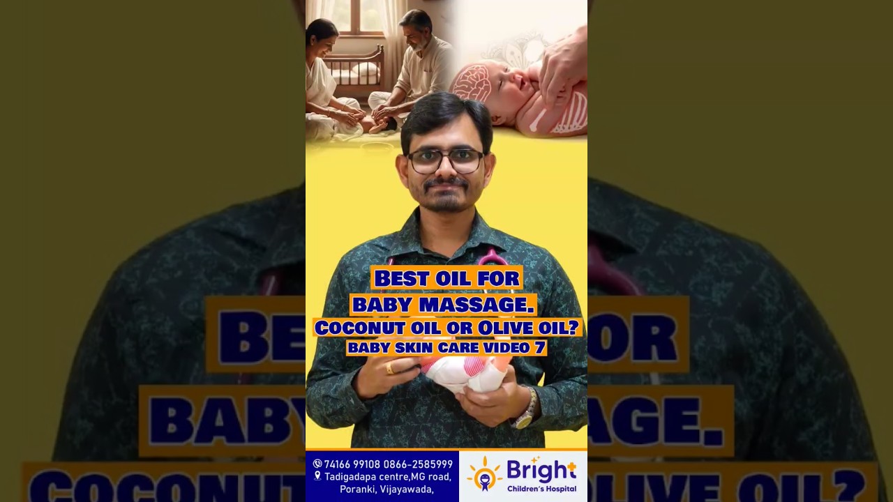 Best baby massage oil? coconut oil or olive oil? advantages of baby massage #massage #baby #telugu