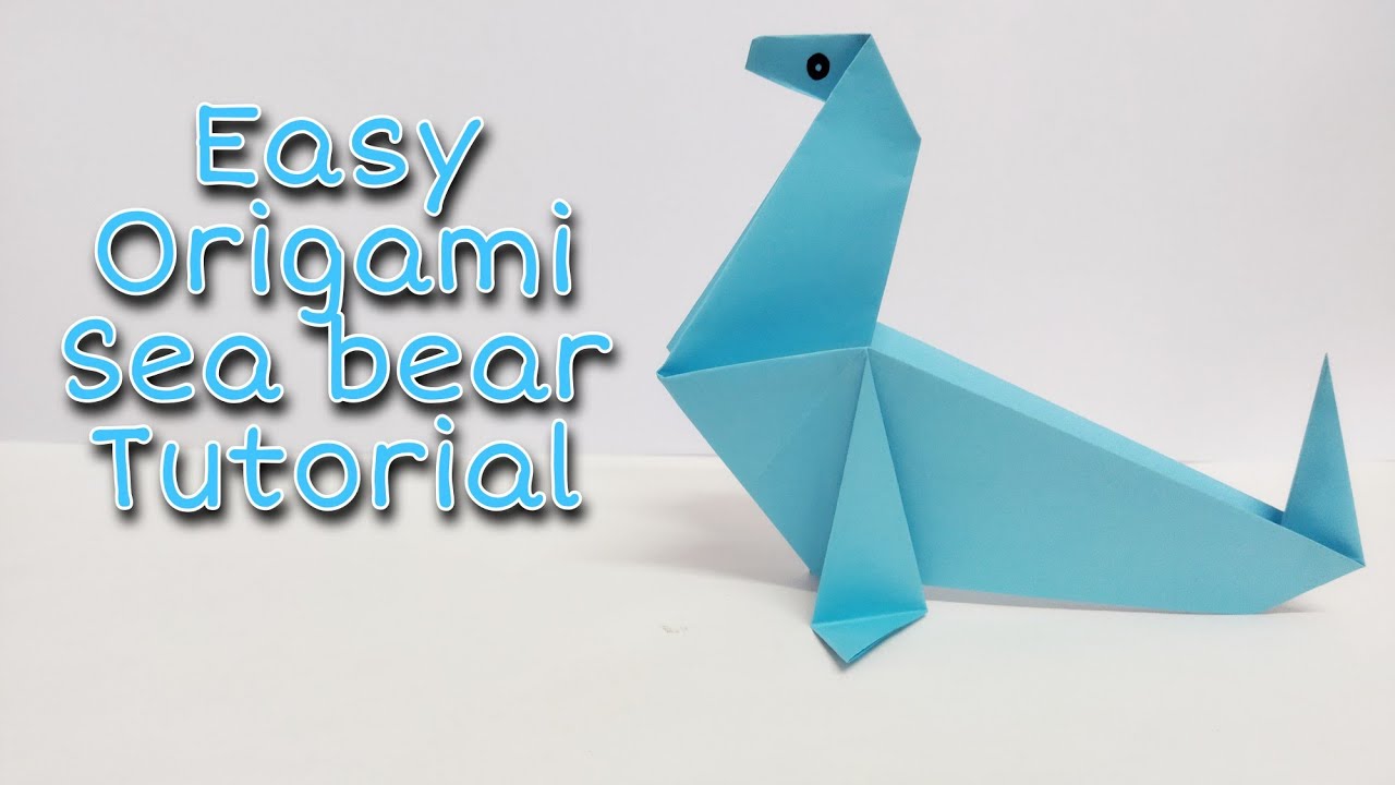 How to make paper Sea Bear Origami |Origami paper sea bear step by step | Art With Anu