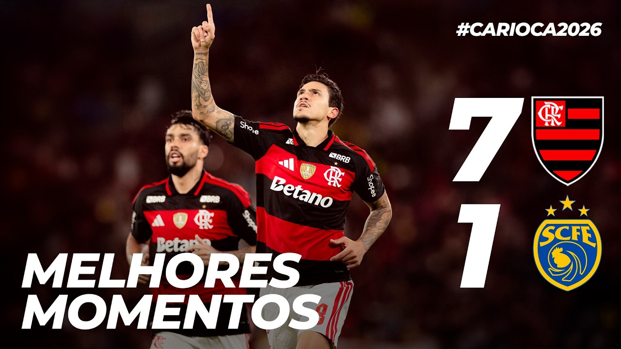 FLAMENGO 7 X 1 SAMPAIO CORR&Ecirc;A | MELHORES MOMENTOS | CAMPEONATO CARIOCA (07/02/26)