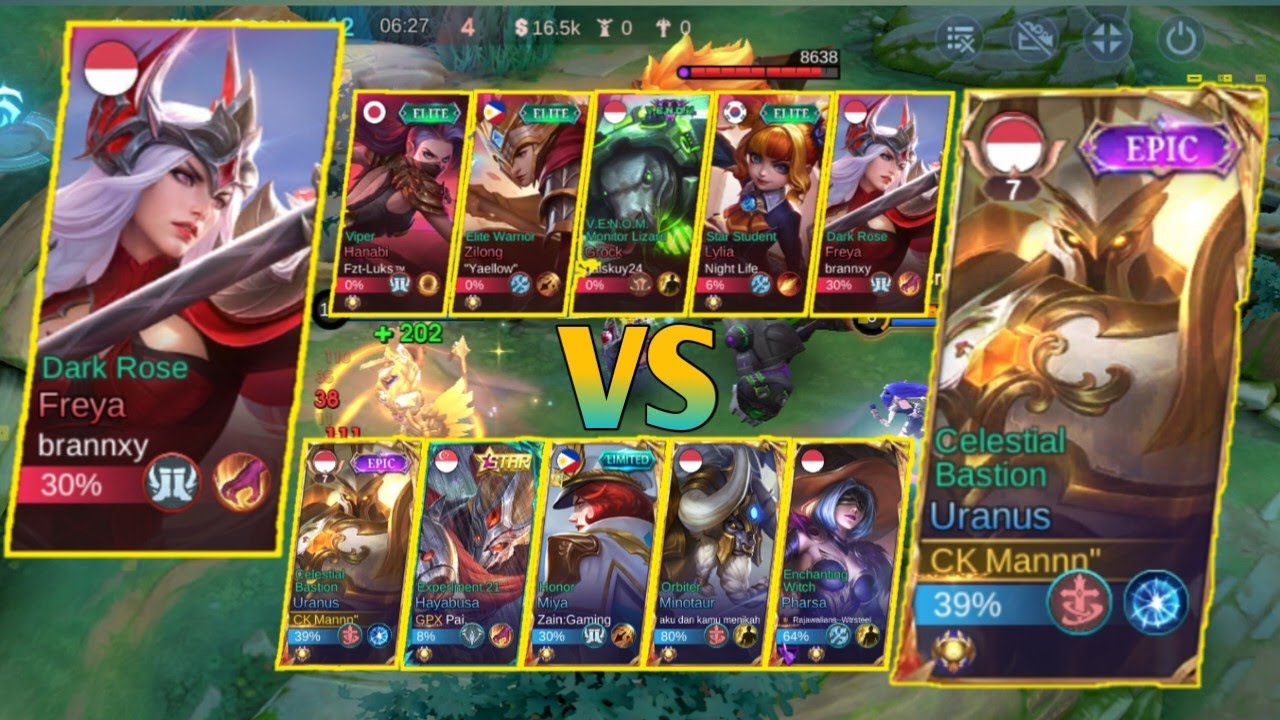 URANUS EXP + RECALL2 DEPAN BASE MUSUH SAMPAI EMOSI + BUILD TOP GLOBAL TERKUAT URANUS MLBB