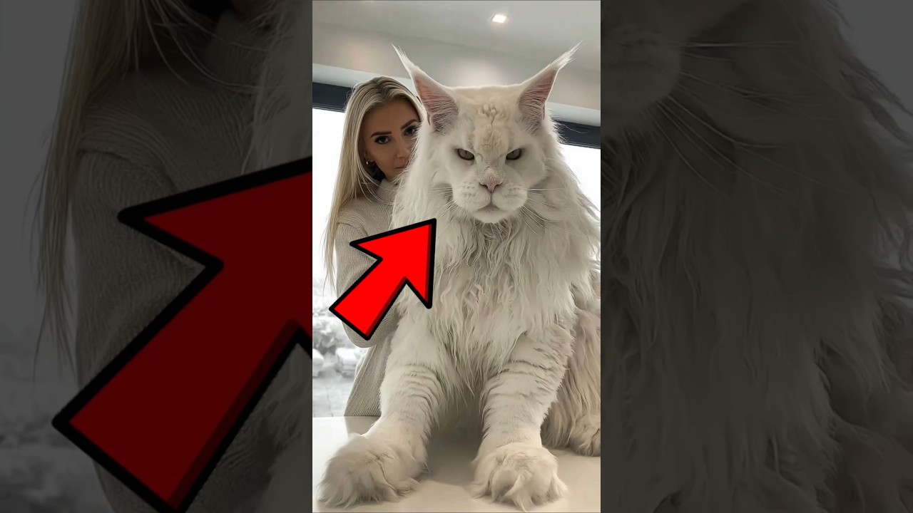 Why Do Maine Coons Follow You Everywhere? 😨 #mainecoon #cat #shorts #pets