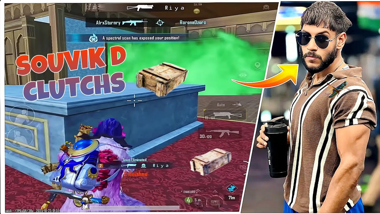😱 SOUVIK D RANDOM CLUTCHS GAMEPLAY 