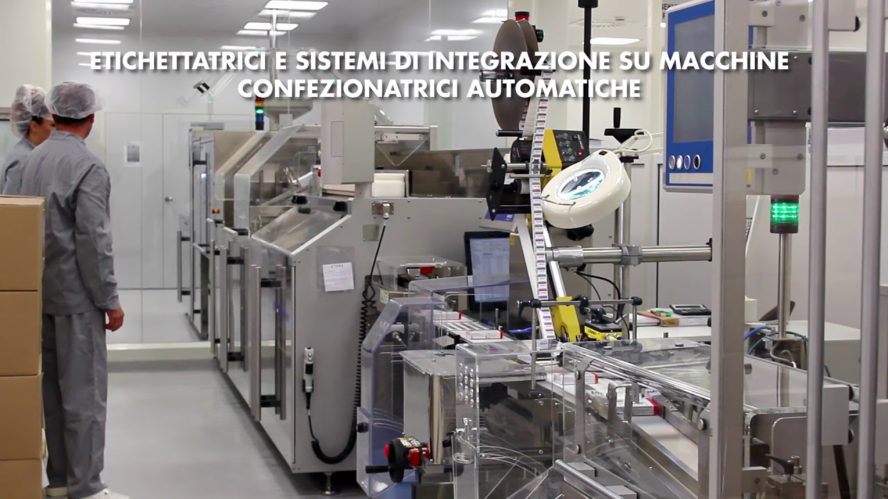 Macchine Etichettatrici in linea con Macchine Confezionatrici