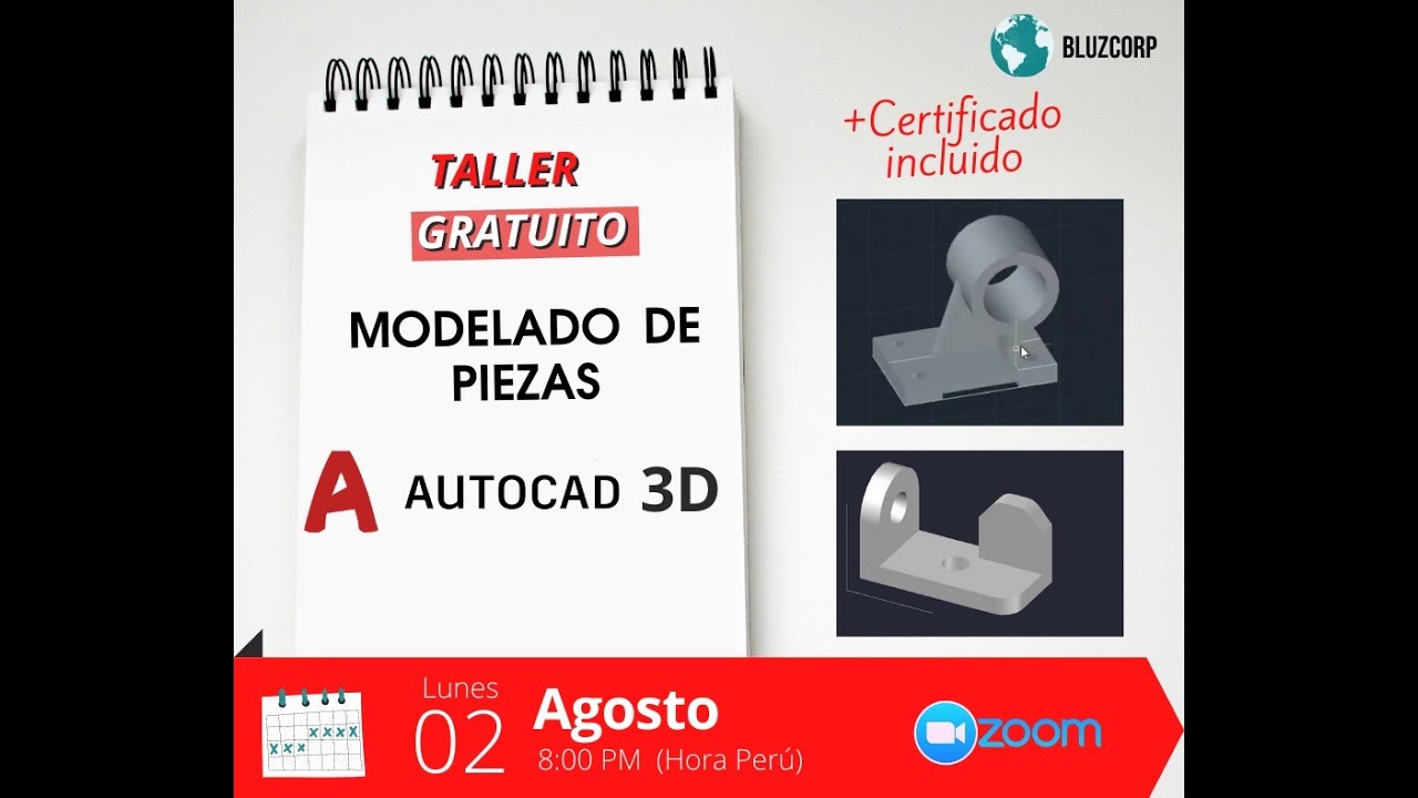 AUTOCAD 3D | Modelado de Piezas | BLUZCORP