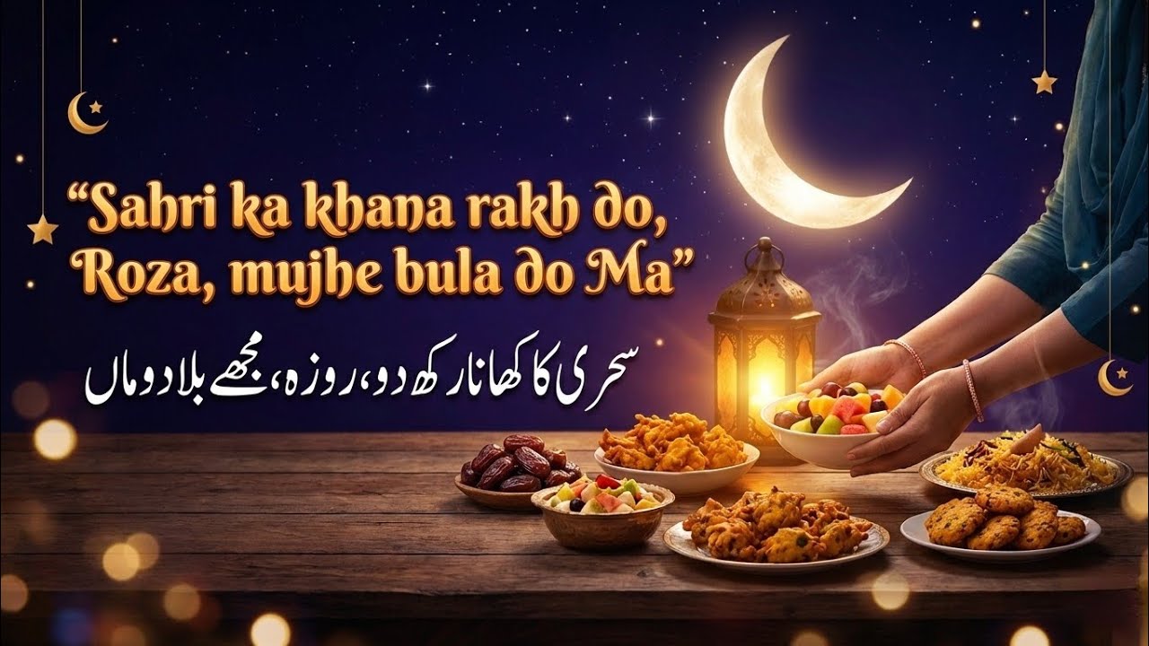 سحری کا کھانا رکھ دو ماں | Heart Touching Ramadan Nasheed | Iftar Special Kalam