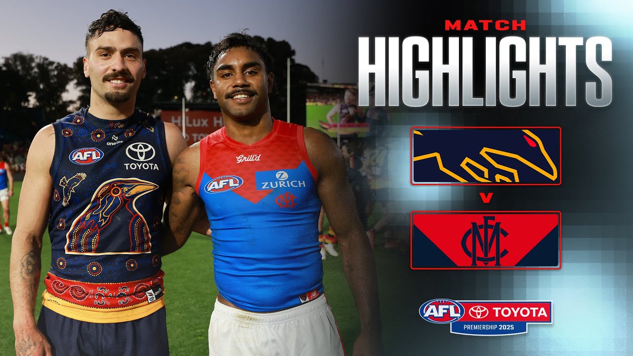Adelaide Crows v Melbourne Highlights | Round 17, 2025 | AFL
