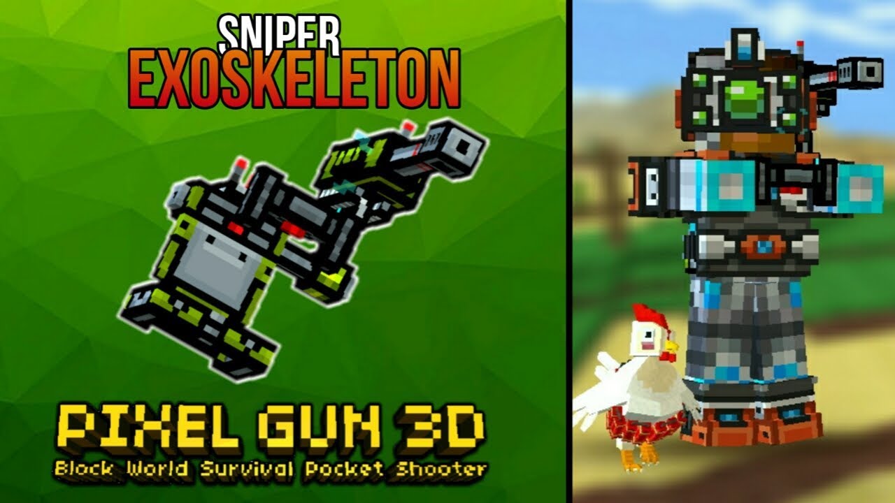 Sniper Exoskeleton Review ✓ | Pixel Gun 3D