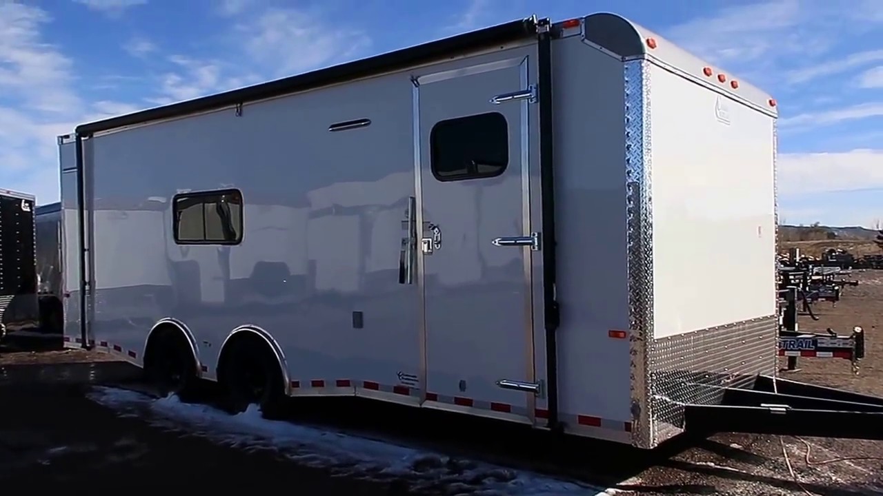 24 foot toy hauler/cargo trailer - insulated trailer  with A/C, power, windows