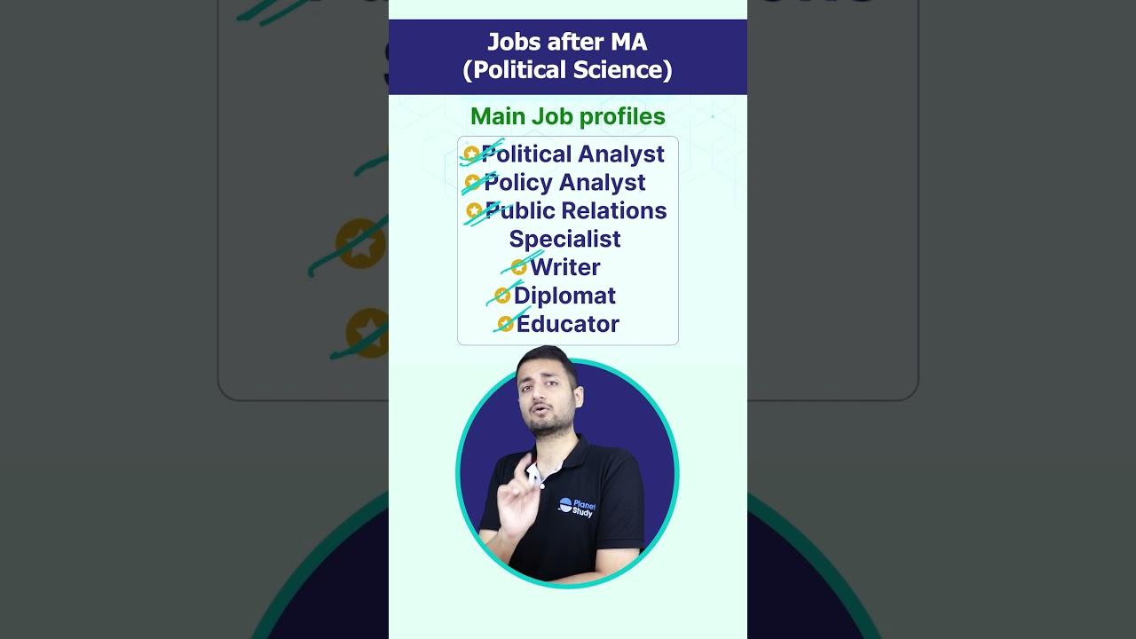 Job Profiles after MA in Political Science!✍️#shorts