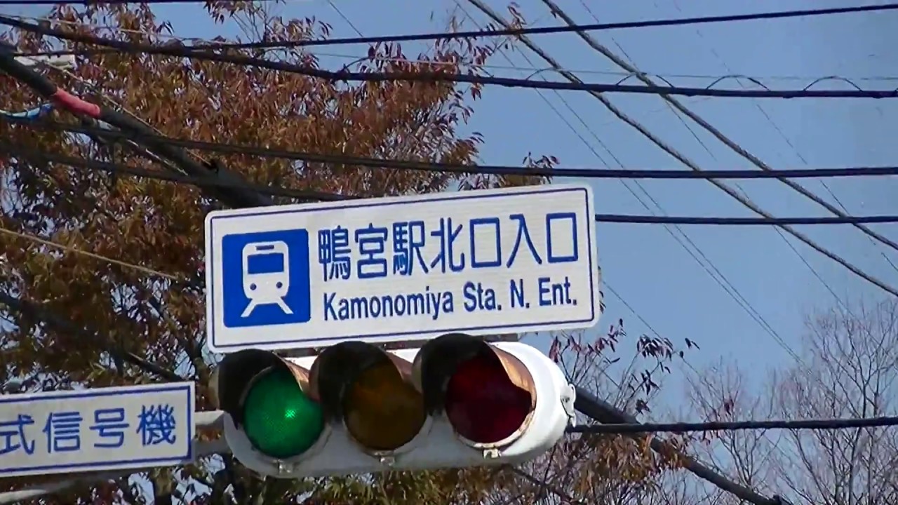 鴨宮の音付き信号機「小田原市」鴨宮駅北口入口交差点「カッコー・カカコー」