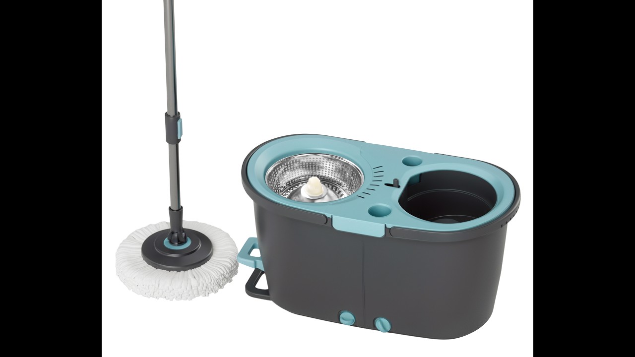 ZY-HS111 ZOSY Spin Mop & Bucket System | Clean with Clean Water | Removes 99% of Bacteria #cleaning
