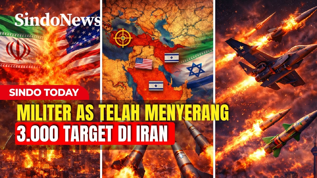 Perang AS-Israel Vs Iran Makin Panas, 1.332 Orang Tewas di Teheran | Sindo Today | 08/03 | Part 03