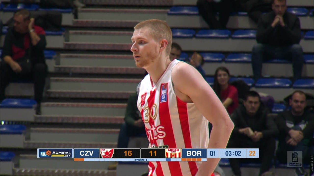 Aaron White shines in his AdmiralBet ABA League debut (Crvena zvezda mts - Borac, 19.12.2021)