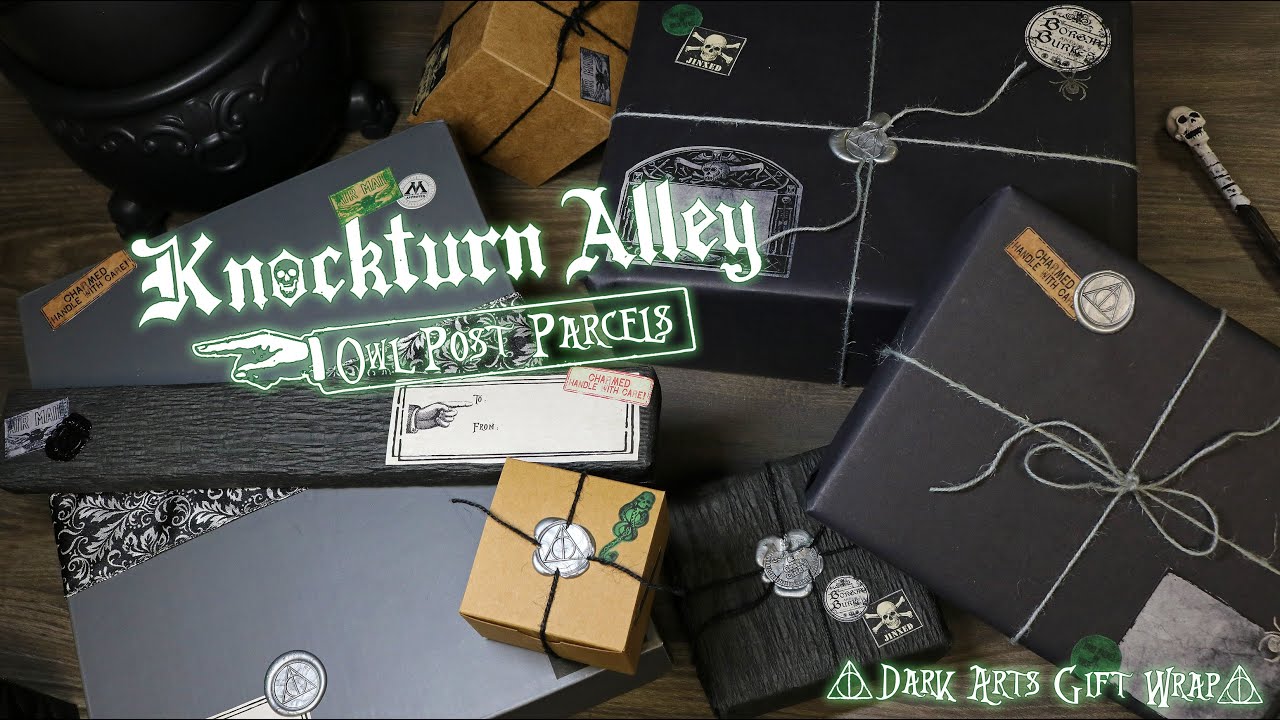 Harry Potter Dark Arts Themed Packages/Gifts : Knockturn Alley Owl Post DIY : Harry Potter Christmas