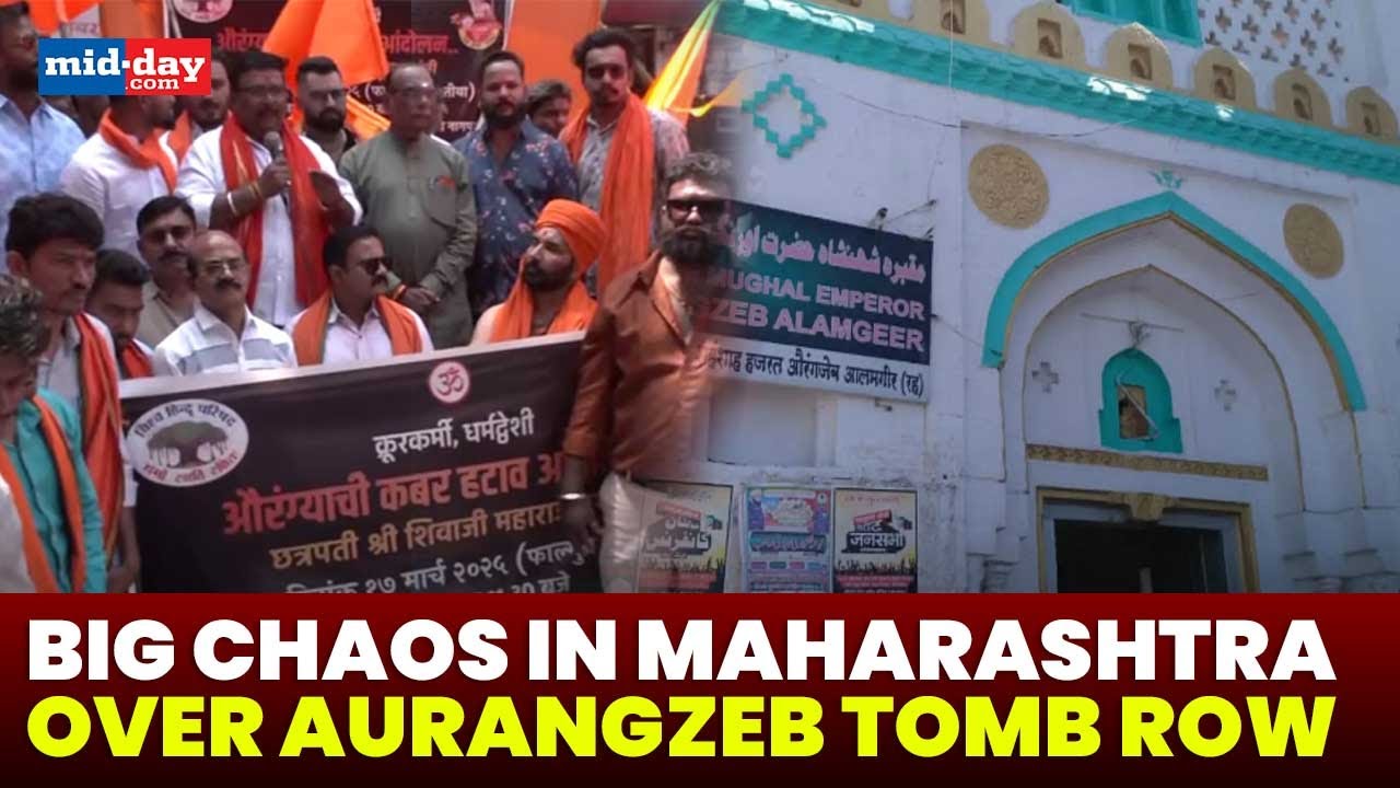 Aurangzeb's tomb removal demand causes chaos in Maharashtra, Bajrang Dal leaders stage protests