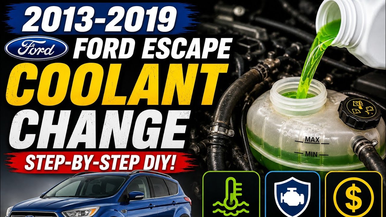 2013-2019 Ford Escape Coolant Change