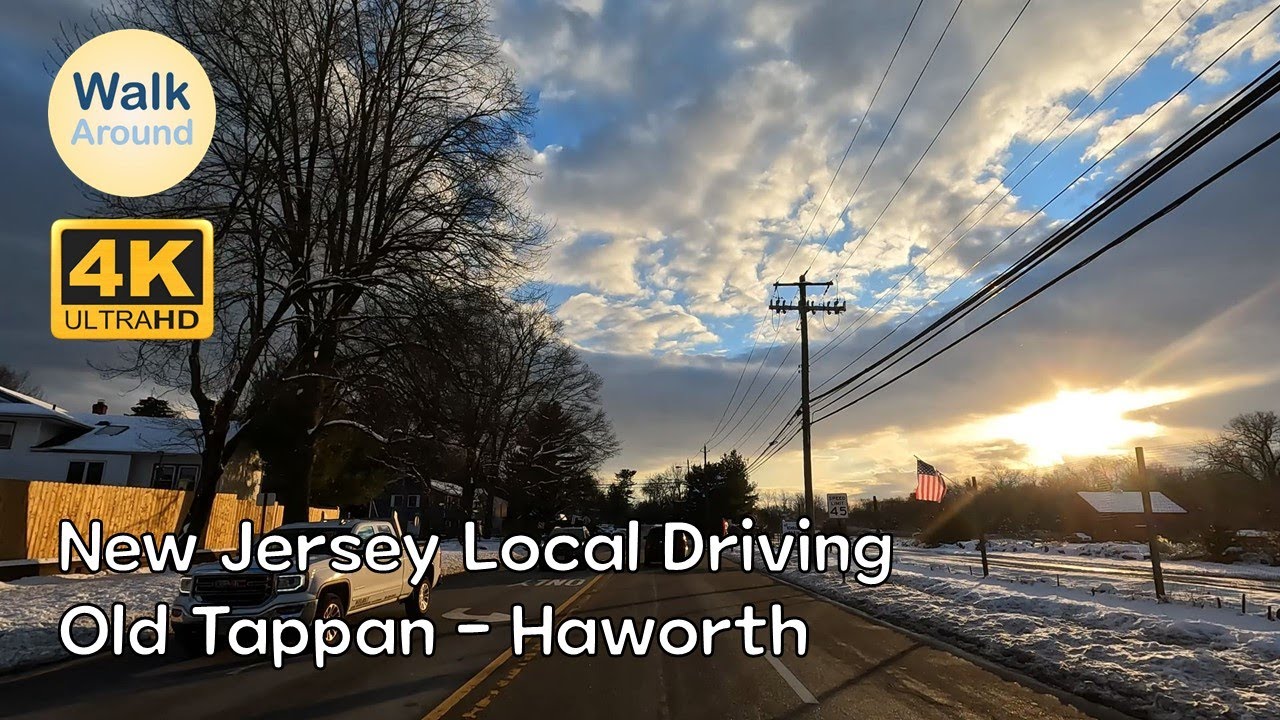 【4K60】 Driving - New Jersey Local: Old Tappan - Haworth