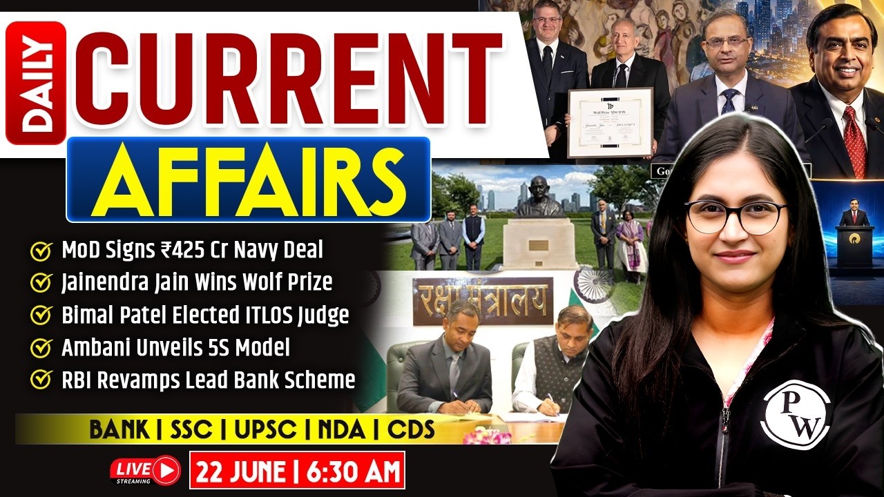 22 June 2026 | Current Affairs Today | Banking Current Affairs 2026 | by Sushmita Ma'am