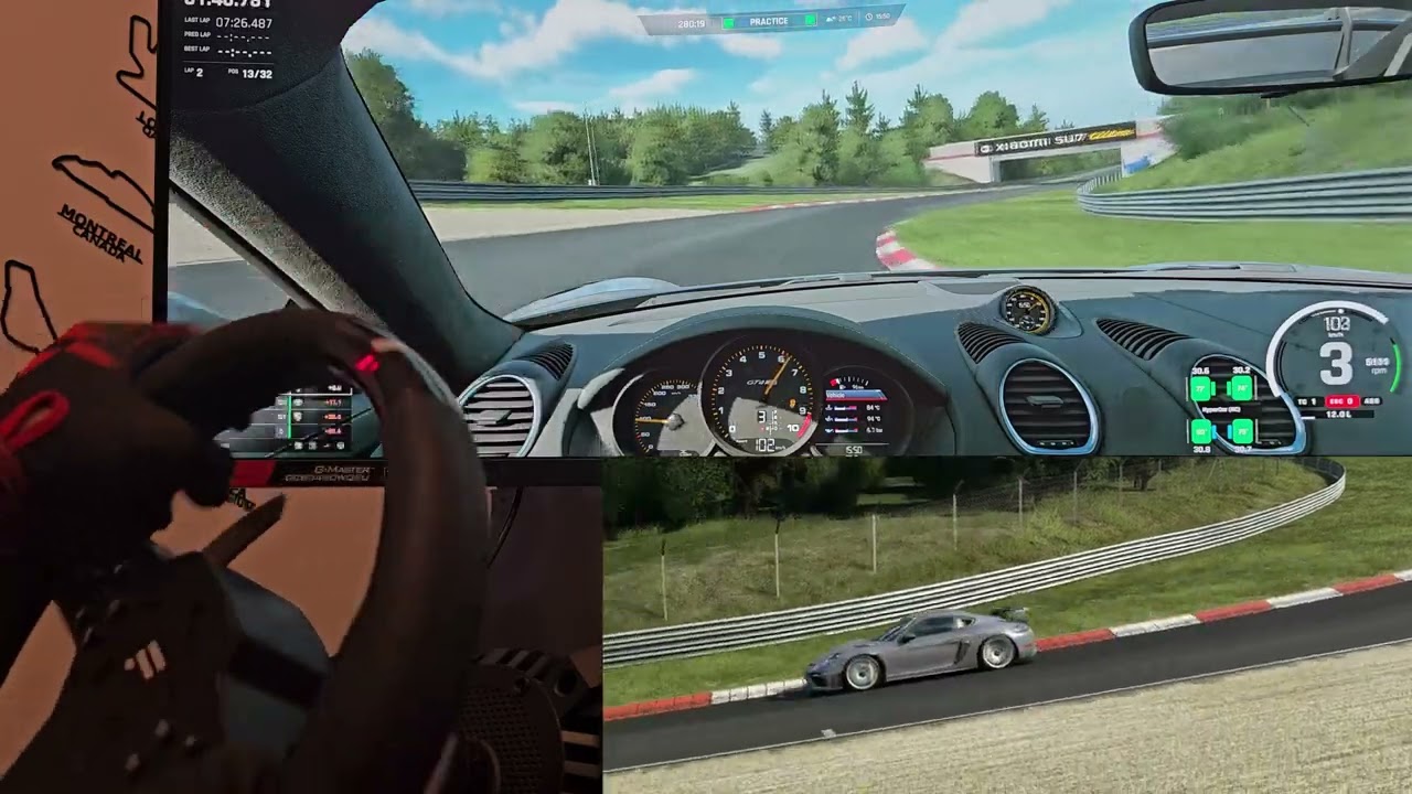 Porsche Cayman GT4 RS 2K 60fps   😜 Nordschleife jeżdżący odkurzacz