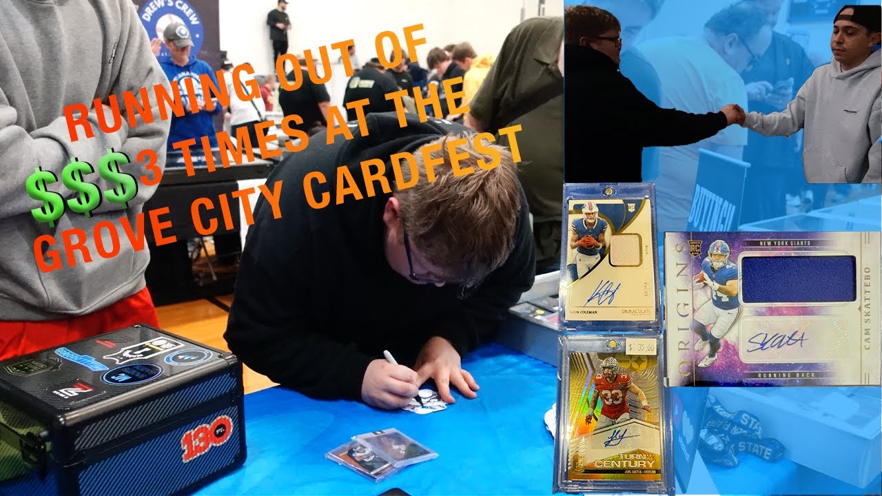 While buying at The Grove City Cardfest, We RAN out of money!!!
